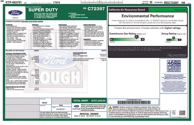 Used 2024 Ford F350 Platinum w/ Tremor Off-Road Package image 2