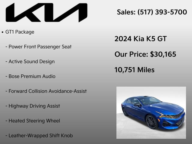 Used 2024 Kia K5 GT w/ GT1 Package FWD image 7