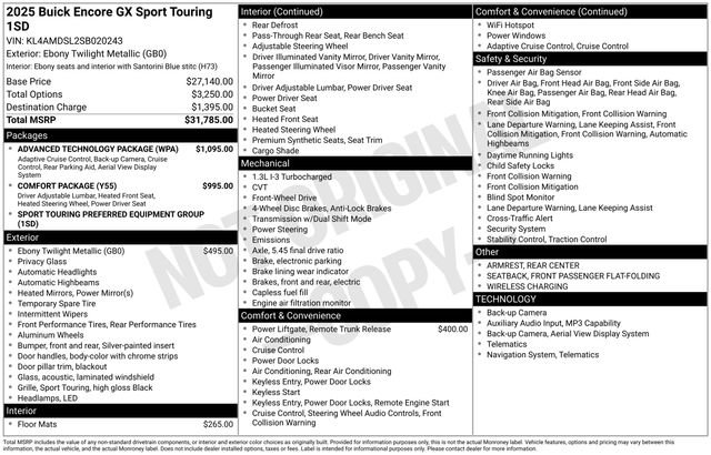Certified 2025 Buick Encore GX Sport Touring w/ Advanced Technology Package FWD image 6