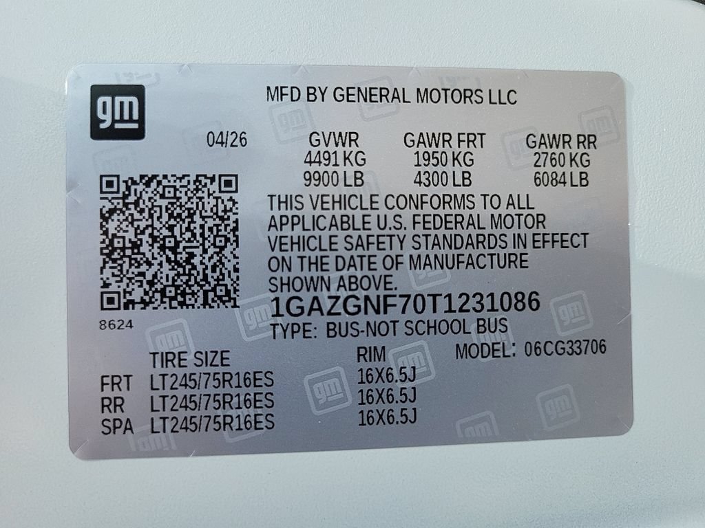 New 2026 Chevrolet Express 3500 LS RWD image 25