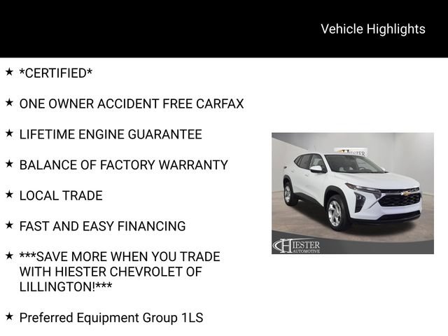 Used 2024 Chevrolet Trax LS w/ LS Convenience Package FWD image 8