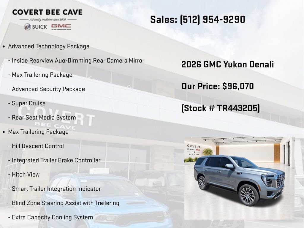 New 2026 GMC Yukon Denali w/ Denali Reserve Package AWD/4WD image 13