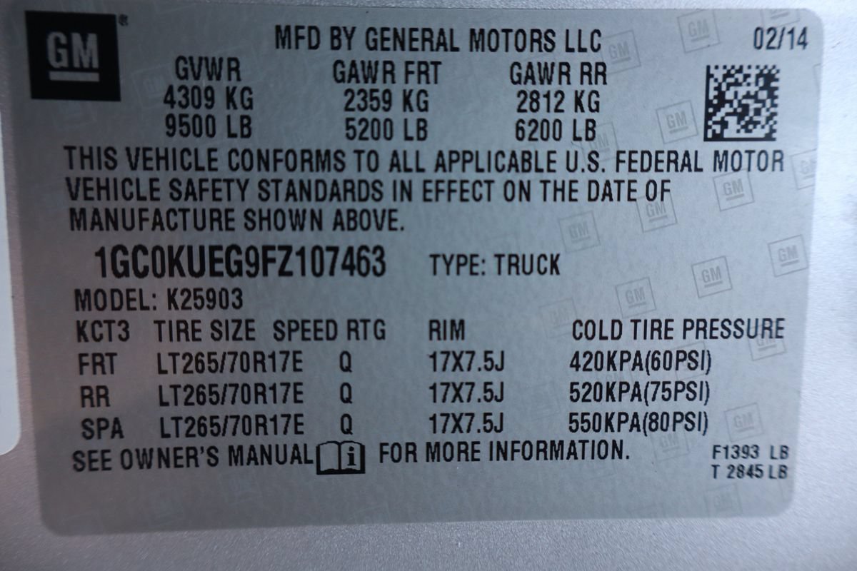 Used 2015 Chevrolet Silverado 2500 W/T w/ WT Fleet Convenience Package AWD/4WD image 36