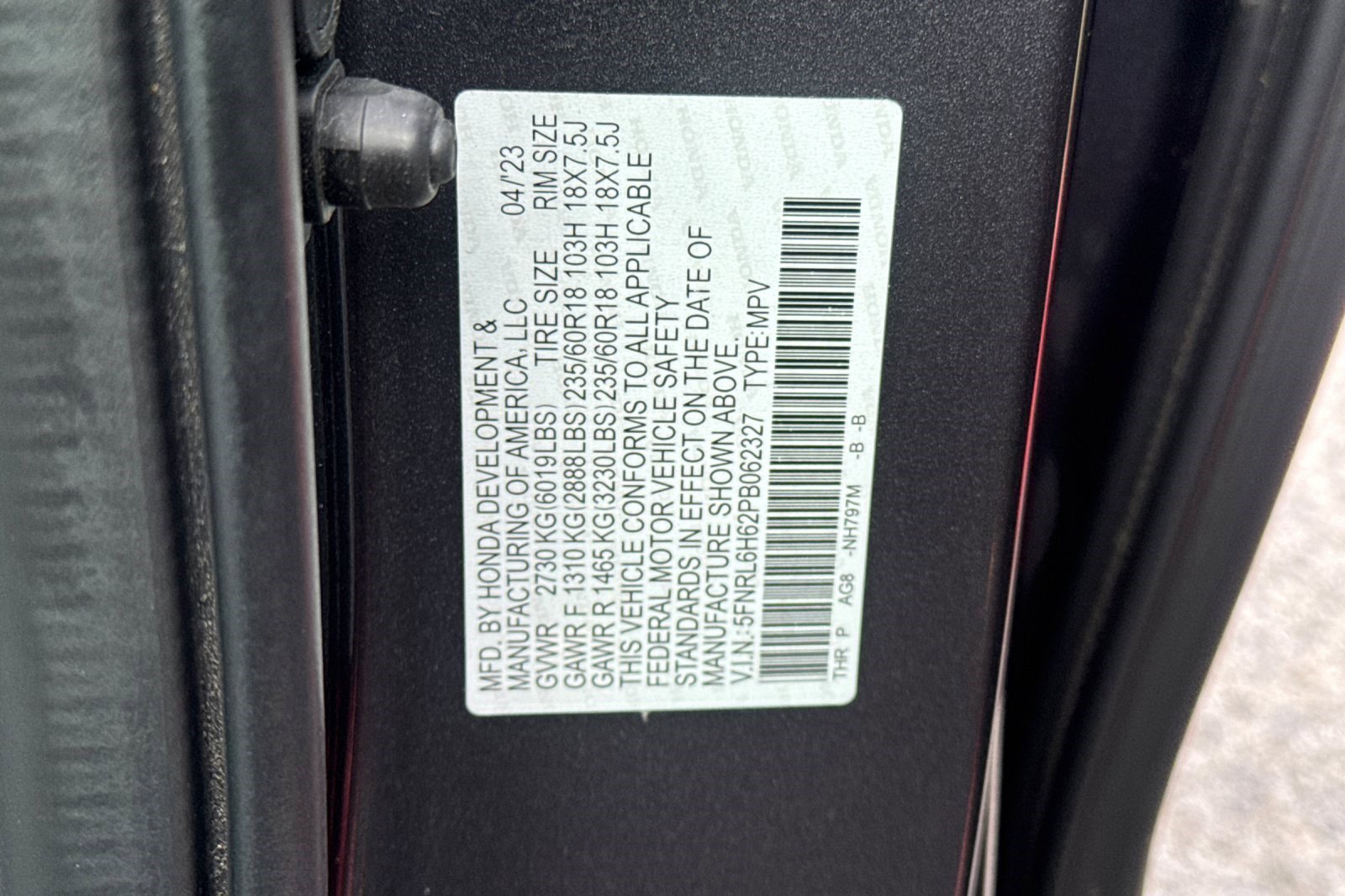 Certified 2023 Honda Odyssey EX-L image 20