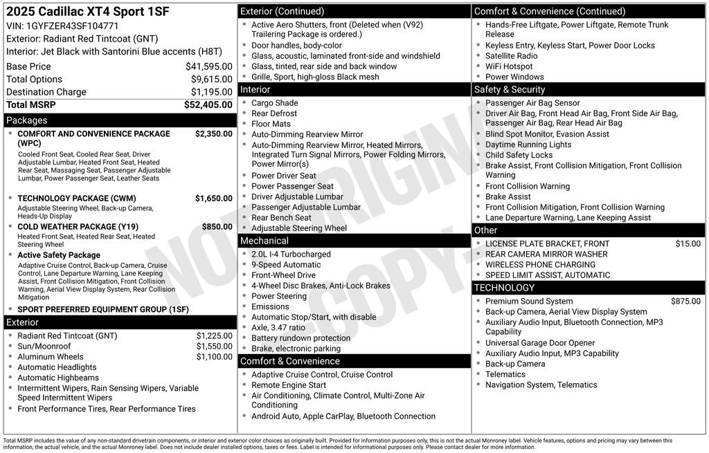 Used 2025 Cadillac XT4 Sport FWD image 32