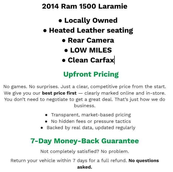 Used 2014 RAM 1500 Limited AWD/4WD image 2