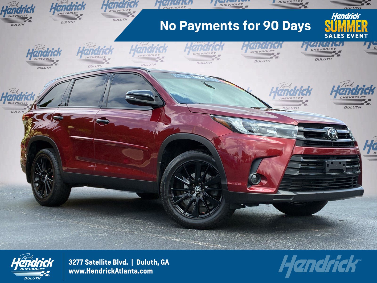 Used 2019 Toyota Highlander SE w/ Nightshade Edition AWD/4WD image 1