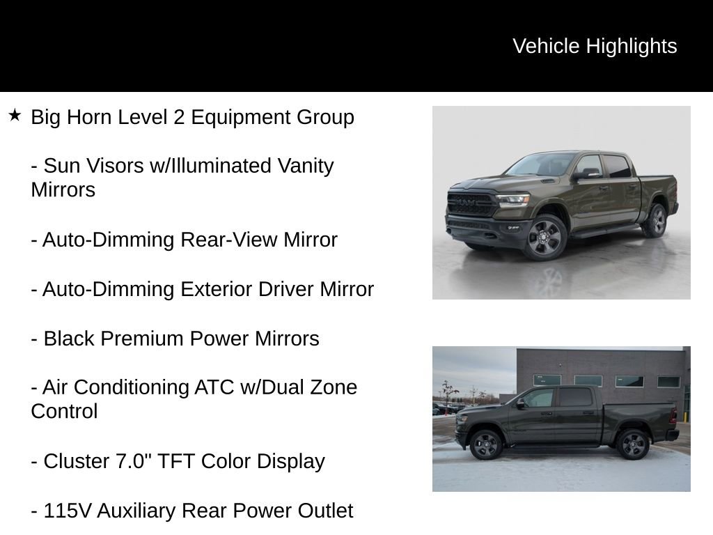 Used 2021 RAM 1500 Big Horn w/ Built-to-serve Edition image 11