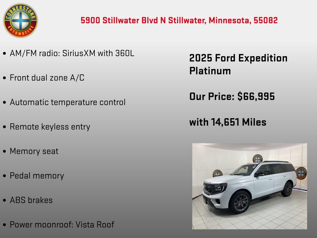 Used 2025 Ford Expedition Platinum w/ Stealth Performance Package AWD/4WD image 15