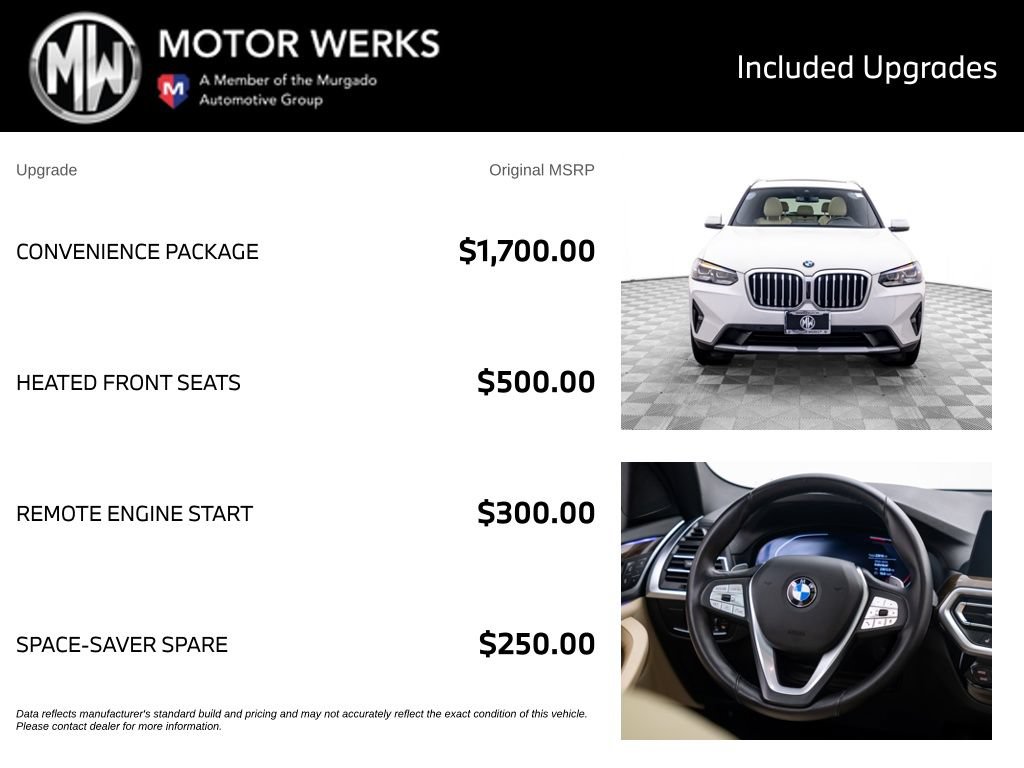 Used 2024 BMW X3 xDrive30i w/ Convenience Package AWD/4WD image 4