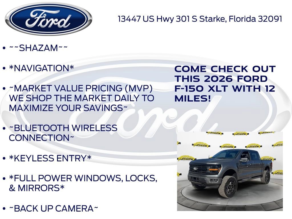 New 2026 Ford F150 XLT w/ Equipment Group 302A MID image 5