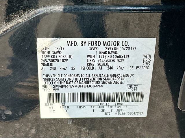 Used 2017 Ford Edge Sport w/ Equipment Group 401A AWD/4WD image 35
