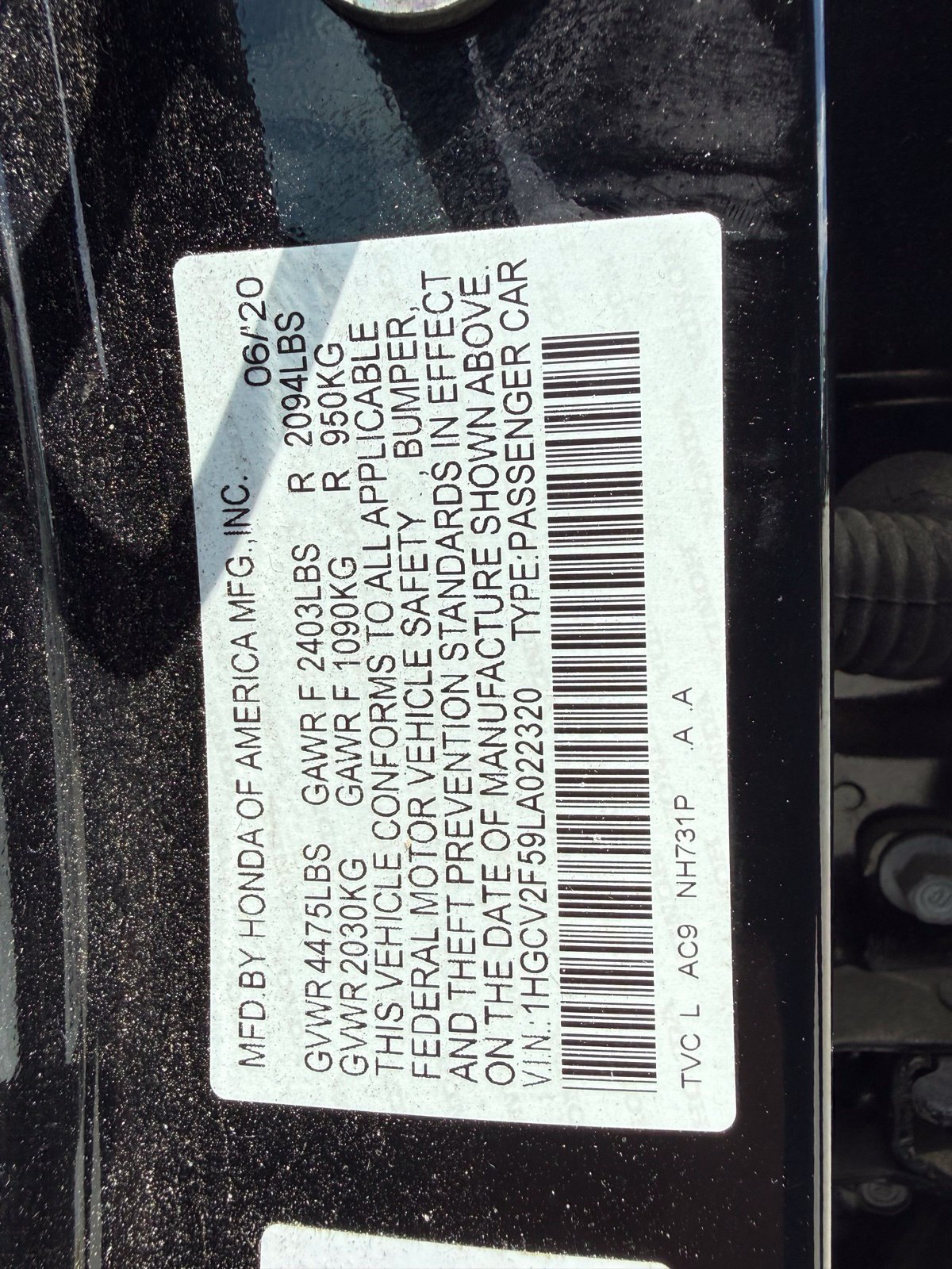 Used 2020 Honda Accord EX-L image 10