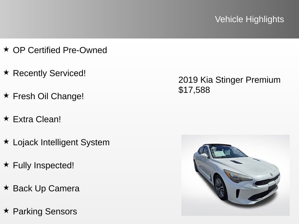 Used 2019 Kia Stinger Premium image 4