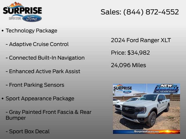 Used 2024 Ford Ranger XLT w/ Technology Package AWD/4WD image 13
