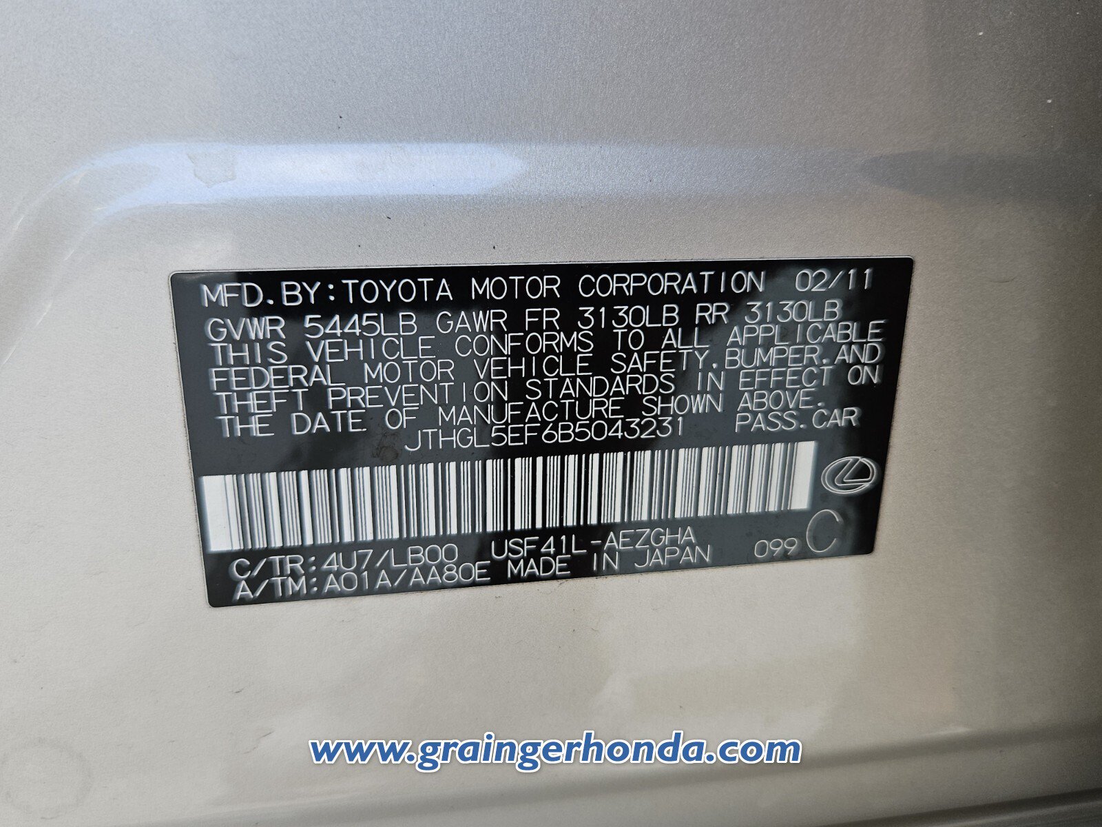 Used 2011 Lexus LS 460 L w/ Luxury Pkg RWD image 14