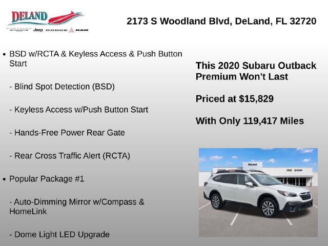 Used 2020 Subaru Outback Premium w/ Popular Package #1 AWD/4WD image 7