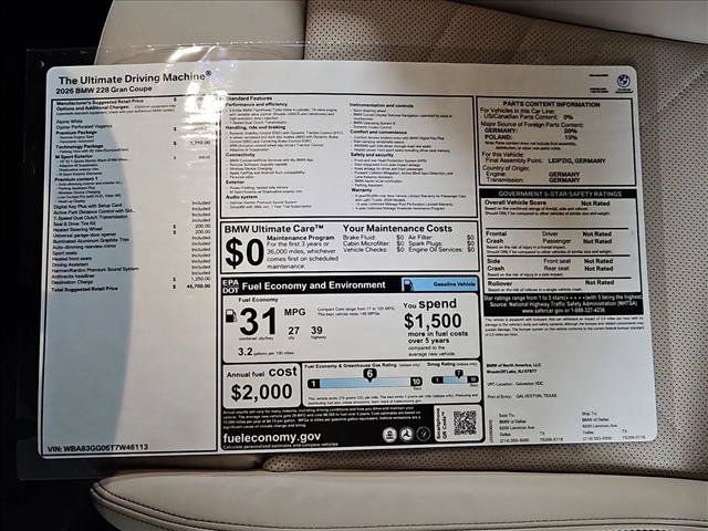 New 2026 BMW 228i w/ Technology Package FWD image 18