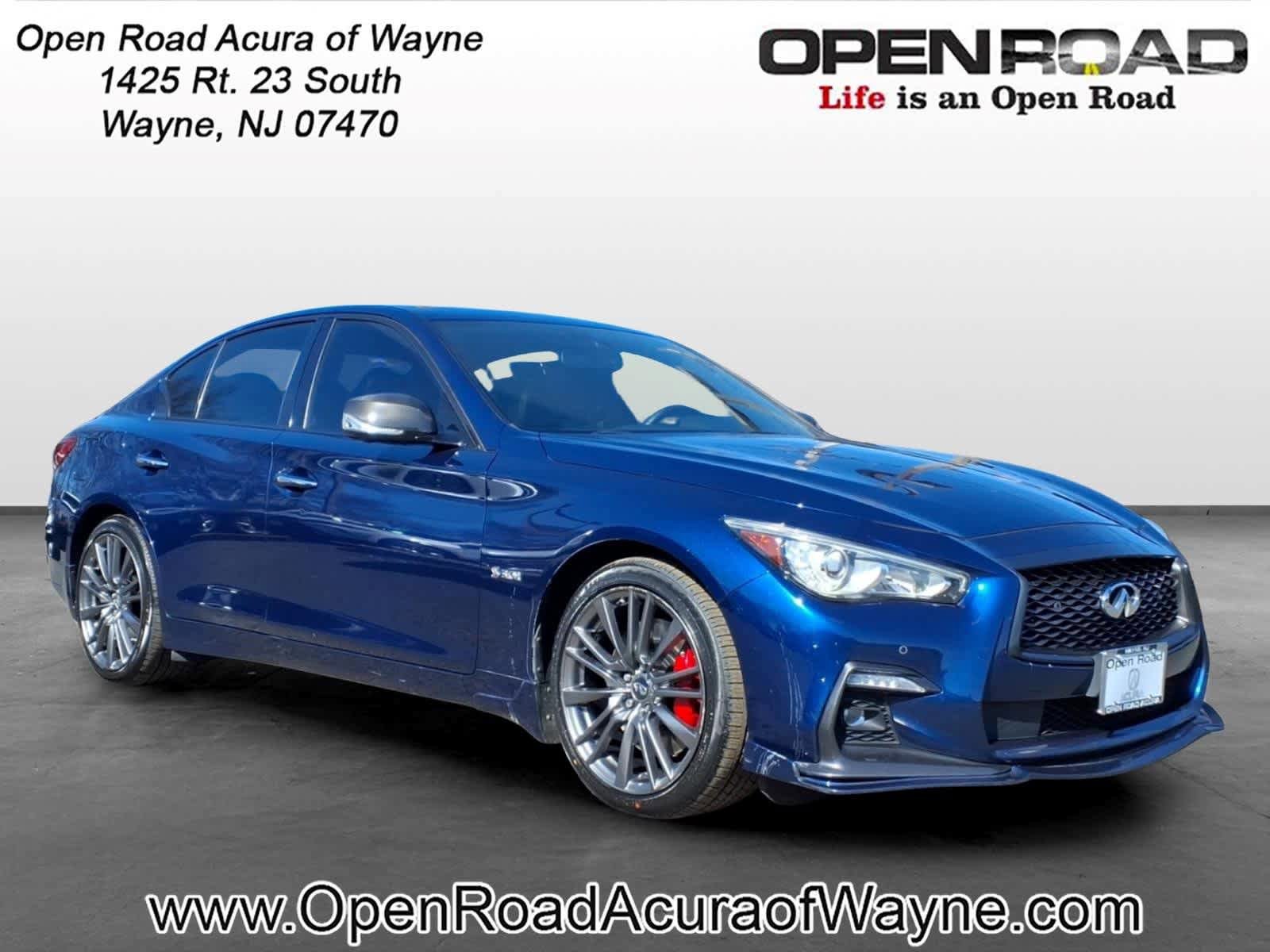 Used 2019 INFINITI Q50 Red Sport 400 w/ Sensory Package AWD/4WD image 1