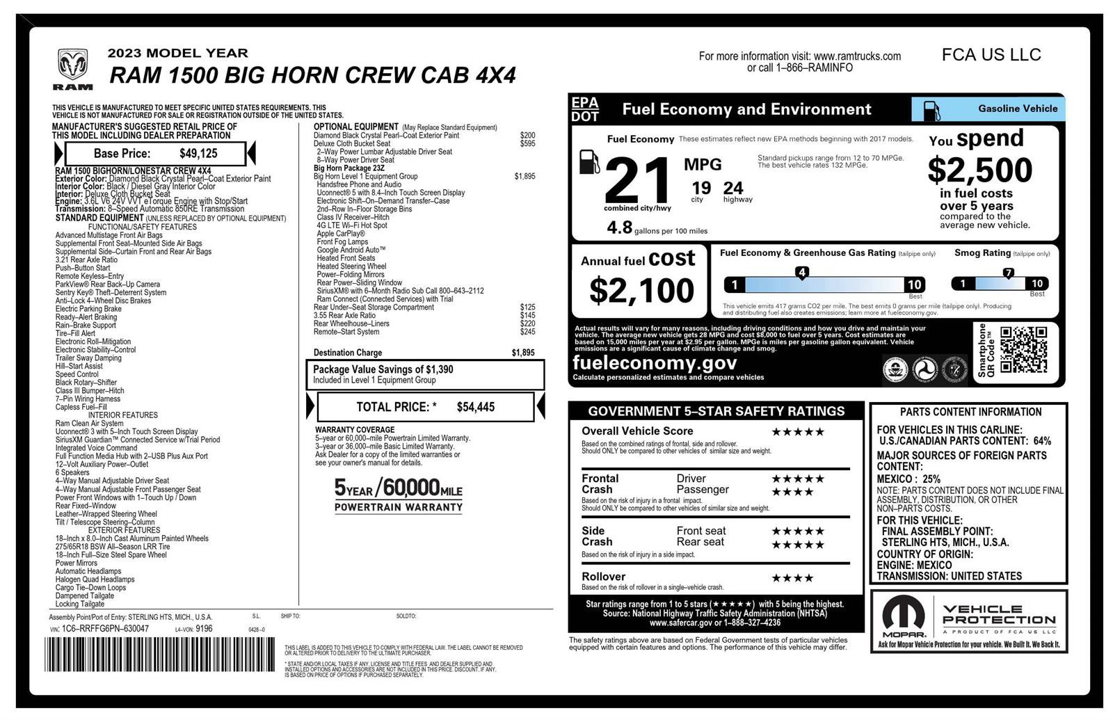 Used 2023 RAM 1500 Big Horn AWD/4WD image 4