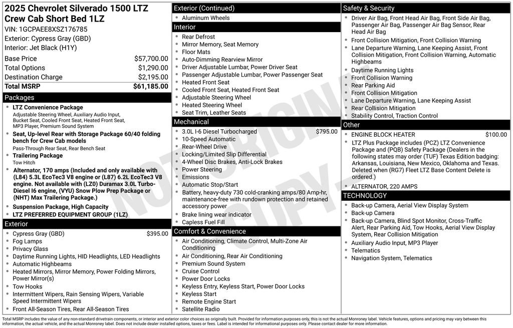 Used 2025 Chevrolet Silverado 1500 LTZ image 6