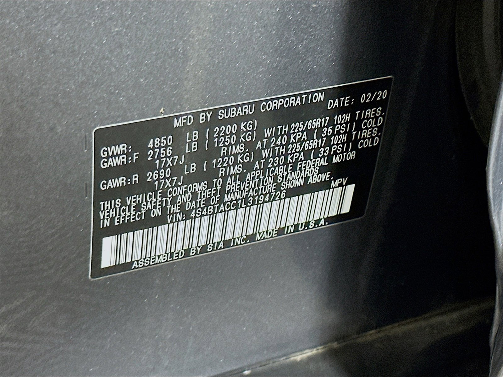 Used 2020 Subaru Outback Premium w/ Popular Package #1 image 30