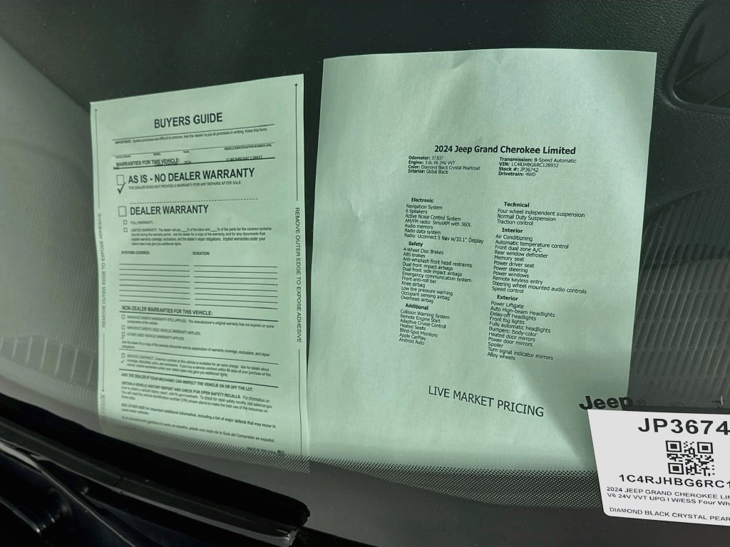 Certified 2024 Jeep Grand Cherokee Limited AWD/4WD image 15