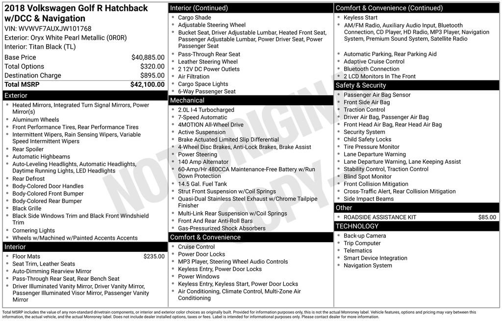 Used 2018 Volkswagen Golf R 4-Door image 29