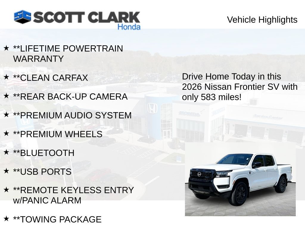 Used 2026 Nissan Frontier SV w/ Tow Package RWD image 12