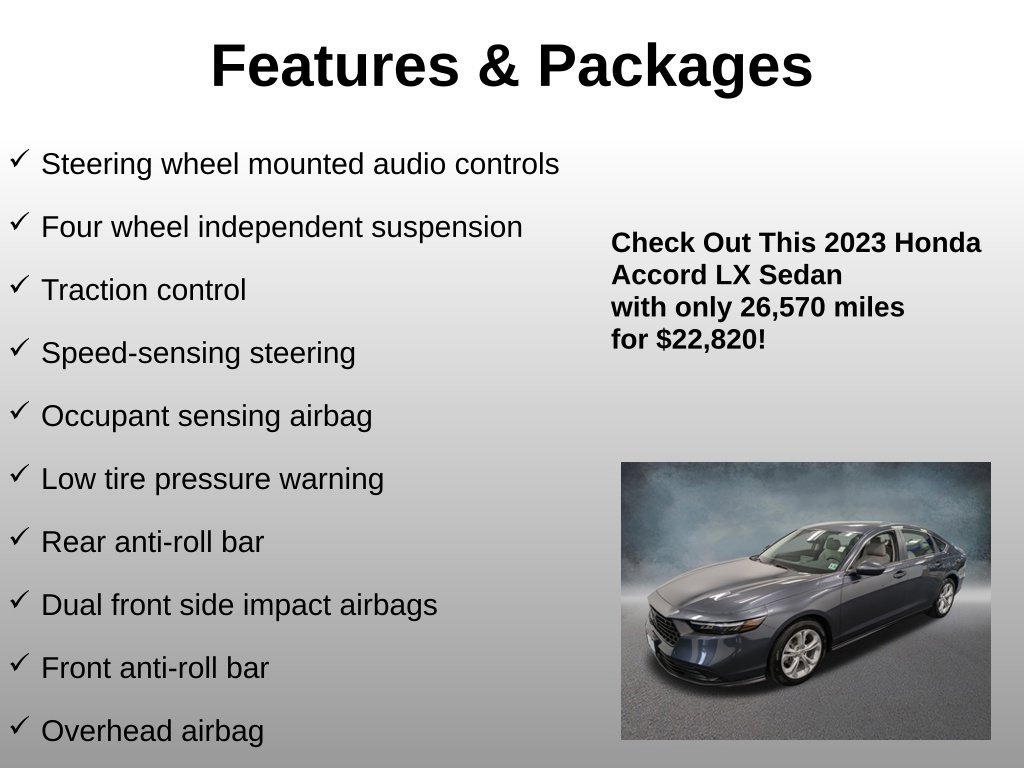 Certified 2023 Honda Accord LX image 12