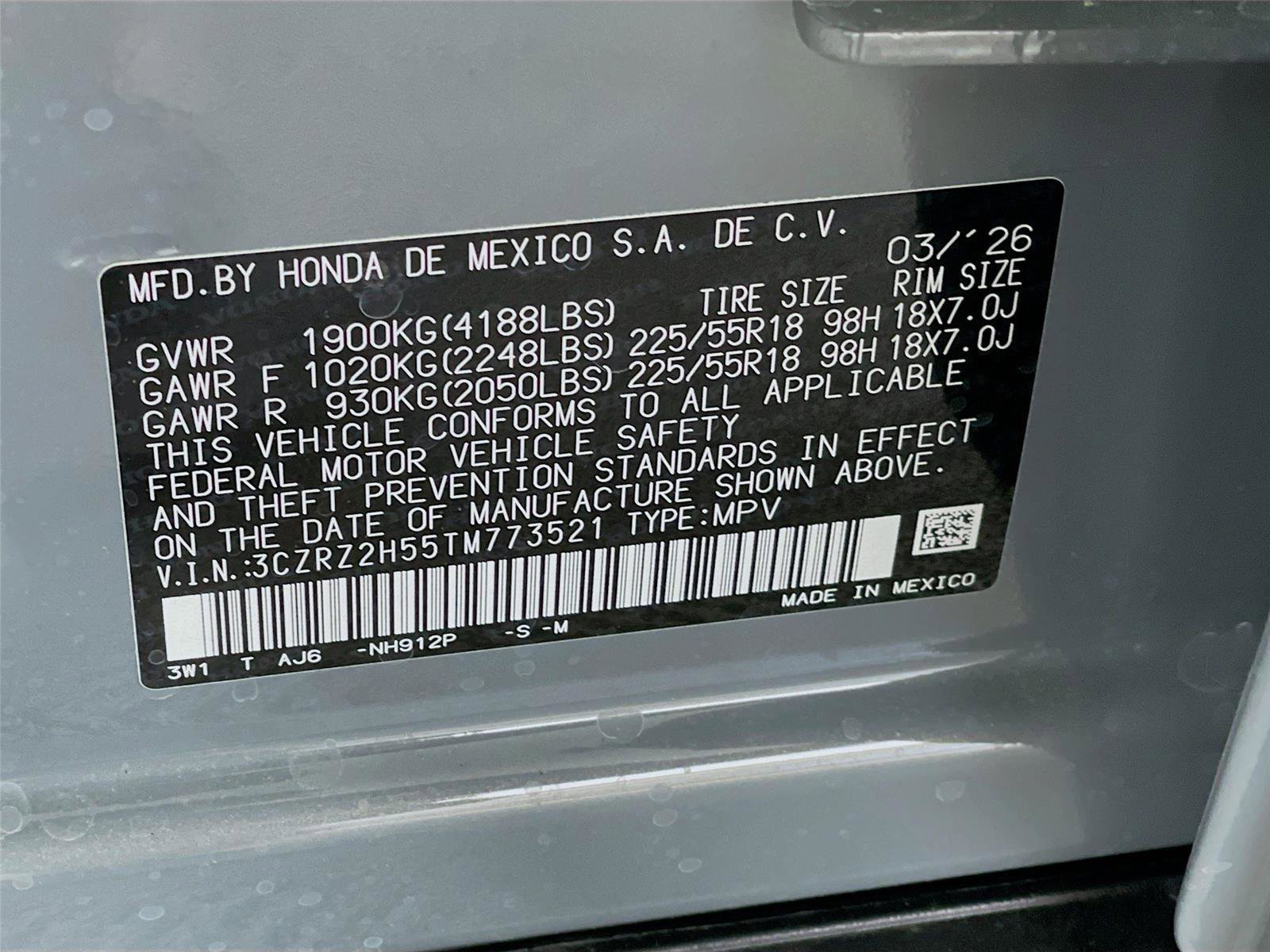 New 2026 Honda HR-V Sport image 22