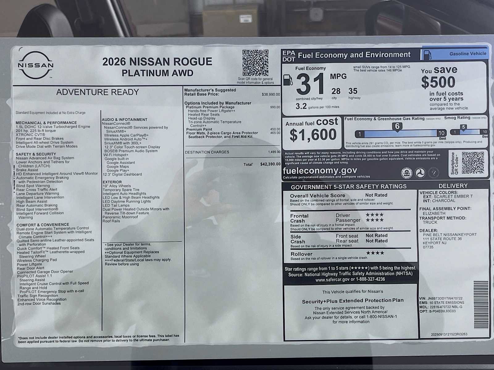 New 2026 Nissan Rogue Platinum image 6