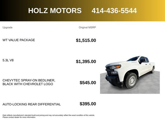 Certified 2021 Chevrolet Silverado 1500 W/T w/ WT Value Package AWD/4WD image 5