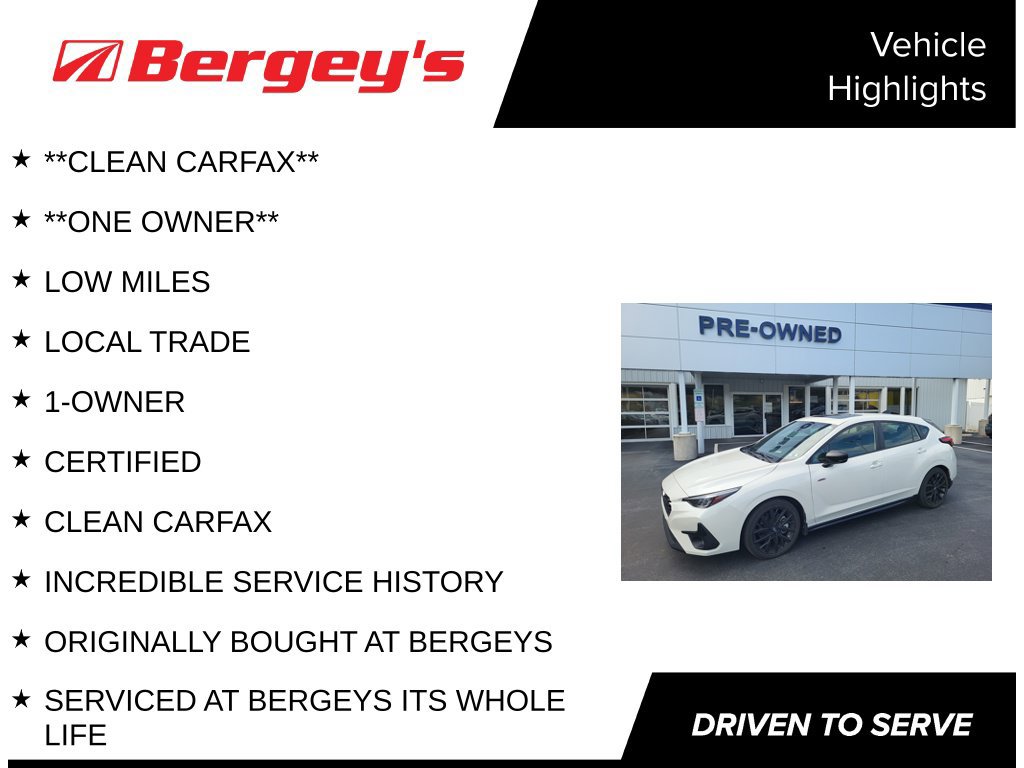 Certified 2024 Subaru Impreza RS w/ Popular Package #1 AWD/4WD image 4
