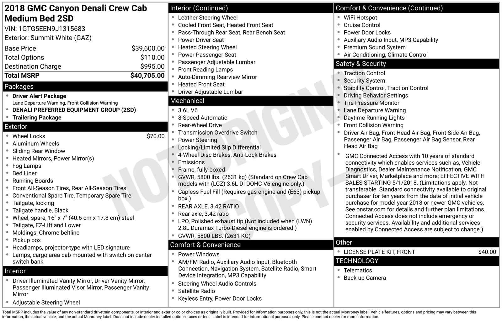 Used 2018 GMC Canyon Denali RWD image 36