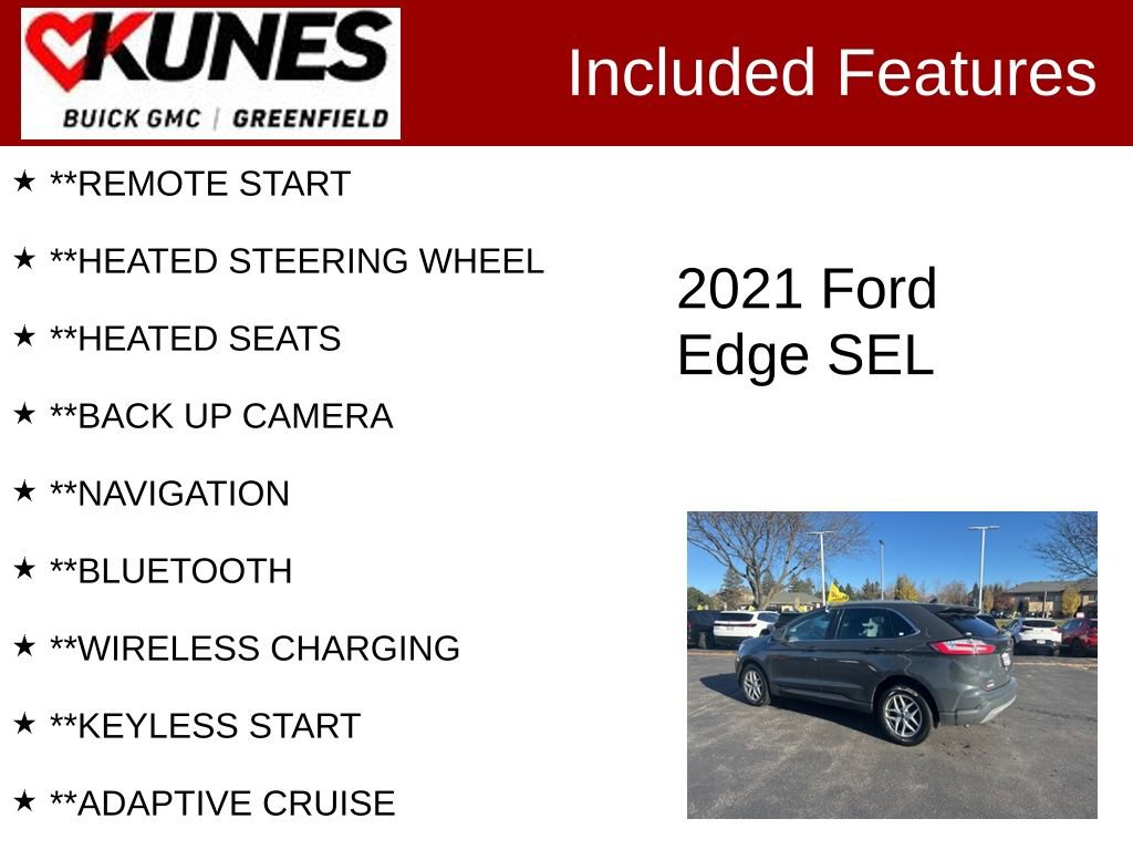Used 2021 Ford Edge SEL w/ Convenience Package image 2
