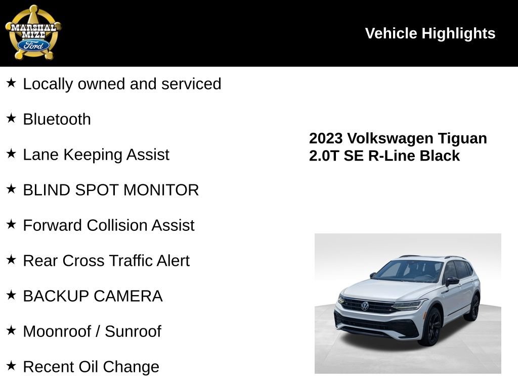 Used 2023 Volkswagen Tiguan SE R-Line FWD image 2