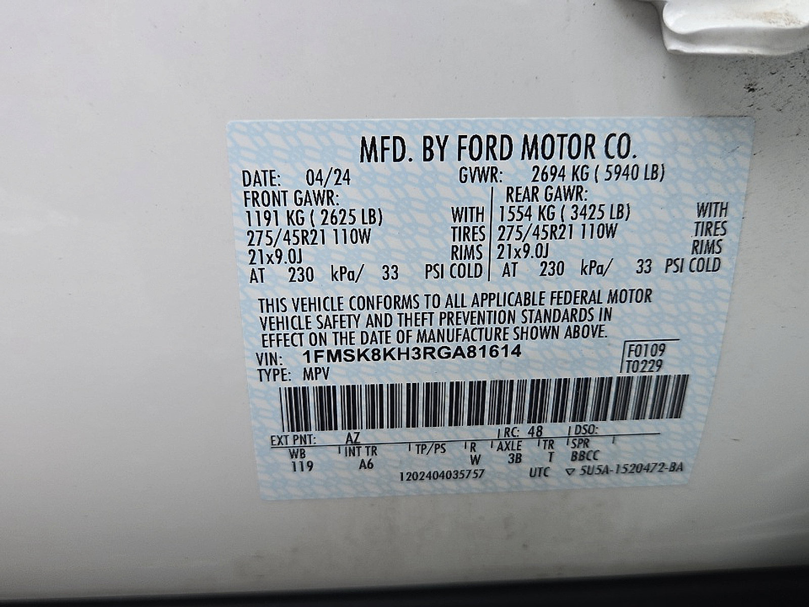 Certified 2024 Ford Explorer ST-Line w/ Class IV Trailer Tow Package AWD/4WD image 25
