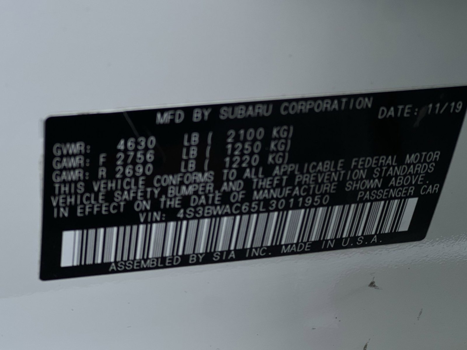 Used 2020 Subaru Legacy Premium image 27