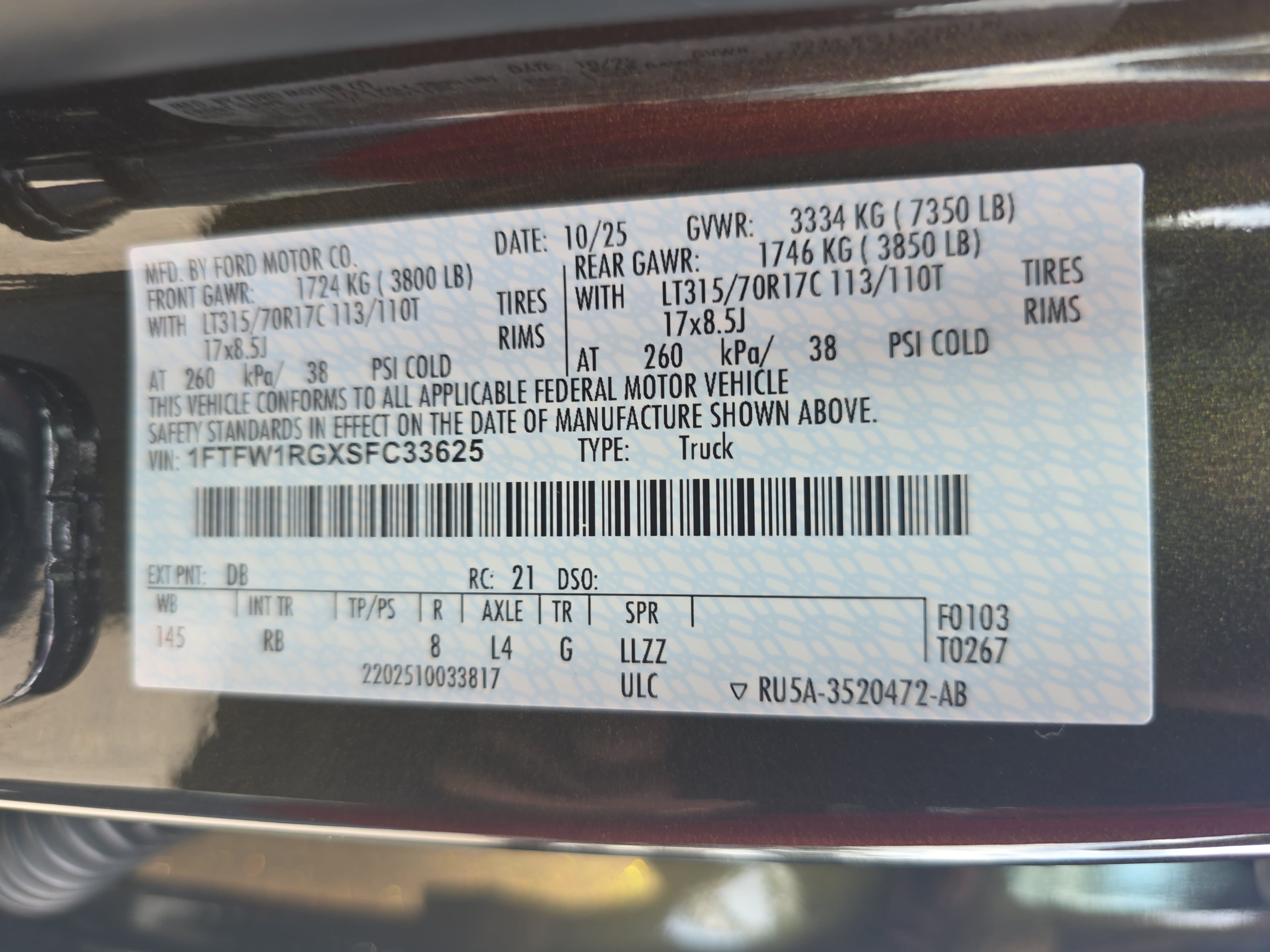 Used 2025 Ford F150 Raptor AWD/4WD image 38