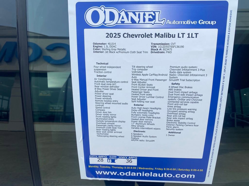 Used 2025 Chevrolet Malibu LT FWD image 22