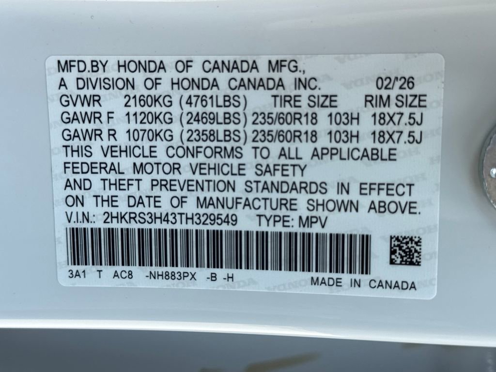 New 2026 Honda CR-V EX image 28