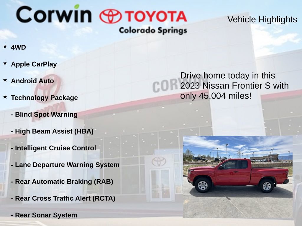 Used 2023 Nissan Frontier S w/ Technology Package AWD/4WD image 6