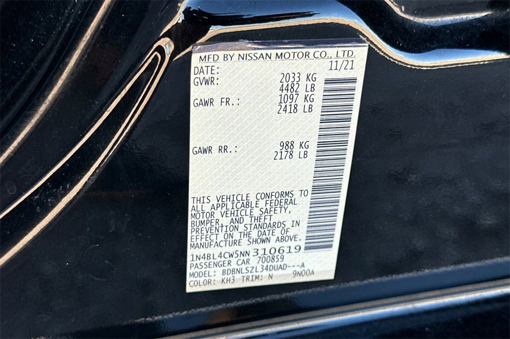 Used 2022 Nissan Altima 2.5 SR w/ Midnight Edition Package image 31