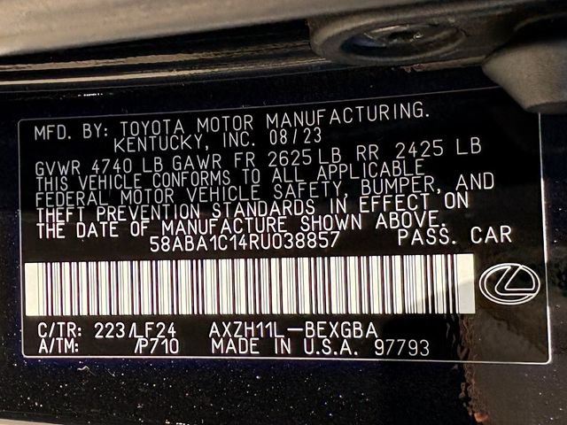 Used 2024 Lexus ES 300h F Sport w/ Accessory Package (Z1) FWD image 37