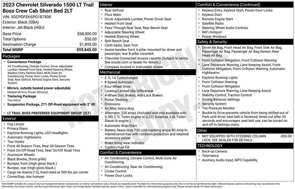 Used 2023 Chevrolet Silverado 1500 LT Trail Boss AWD/4WD image 10