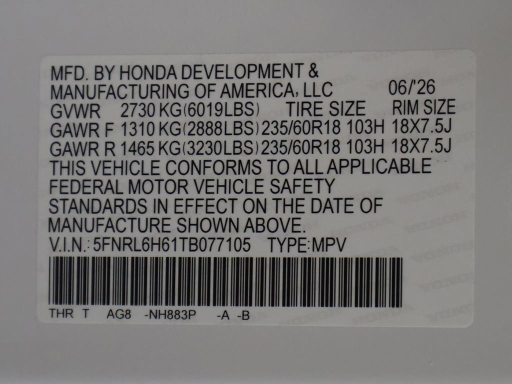 New 2026 Honda Odyssey EX-L image 23
