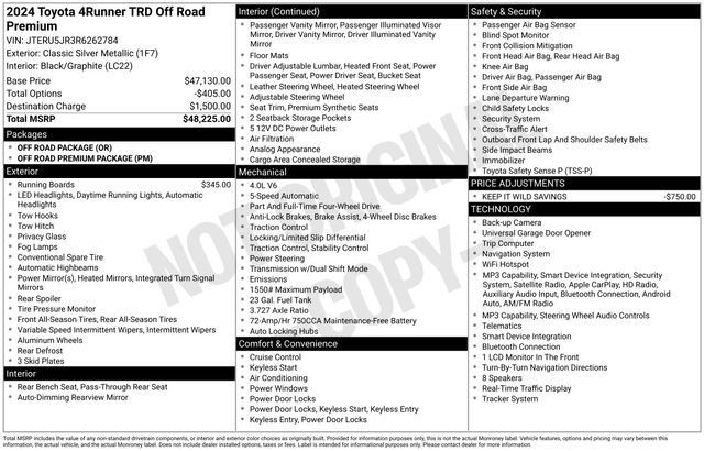 Used 2024 Toyota 4Runner TRD Off-Road Premium AWD/4WD image 33