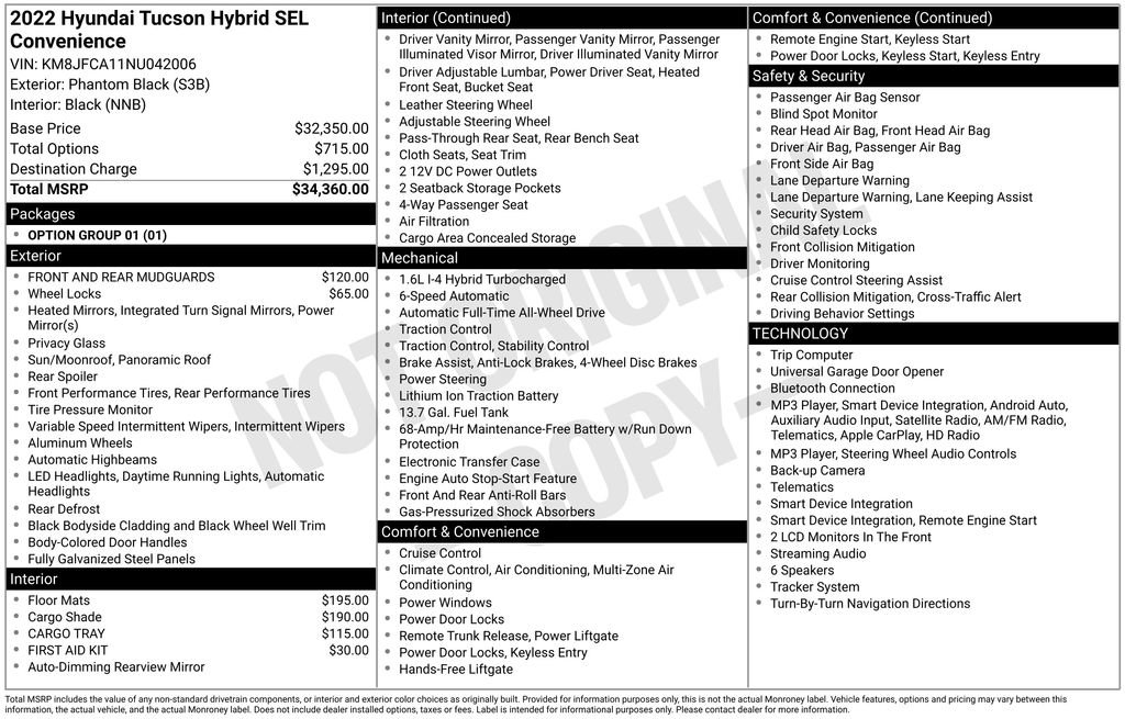 Used 2022 Hyundai Tucson SEL AWD/4WD image 44