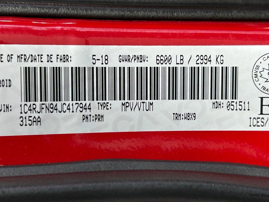 Used 2018 Jeep Grand Cherokee Trackhawk AWD/4WD image 47